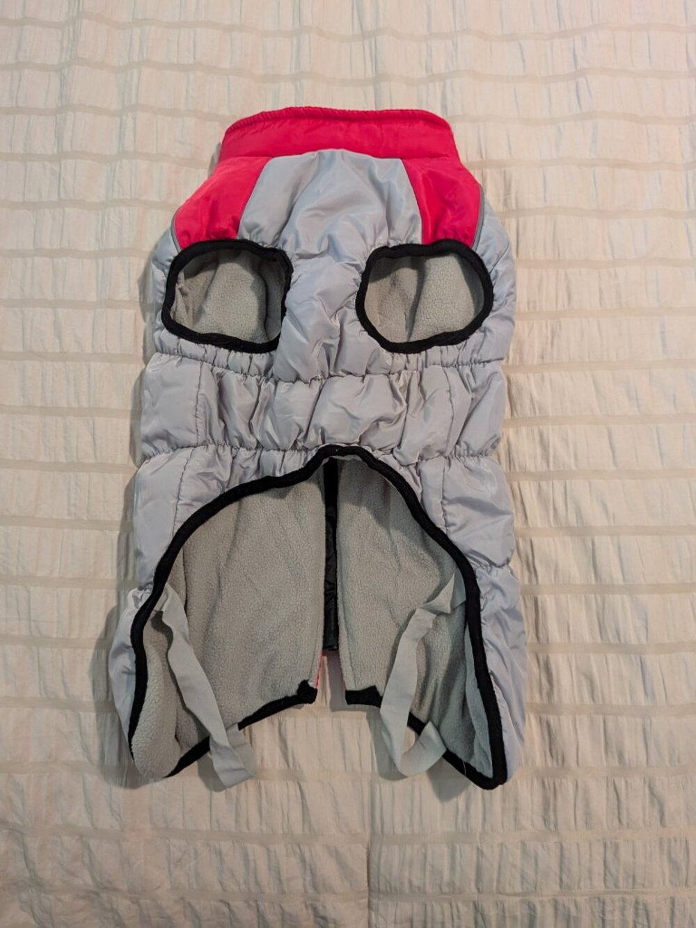 Pink & Black Dog Puffer Jacket – Size XL 🩷🖤 - Picture 3 of 5